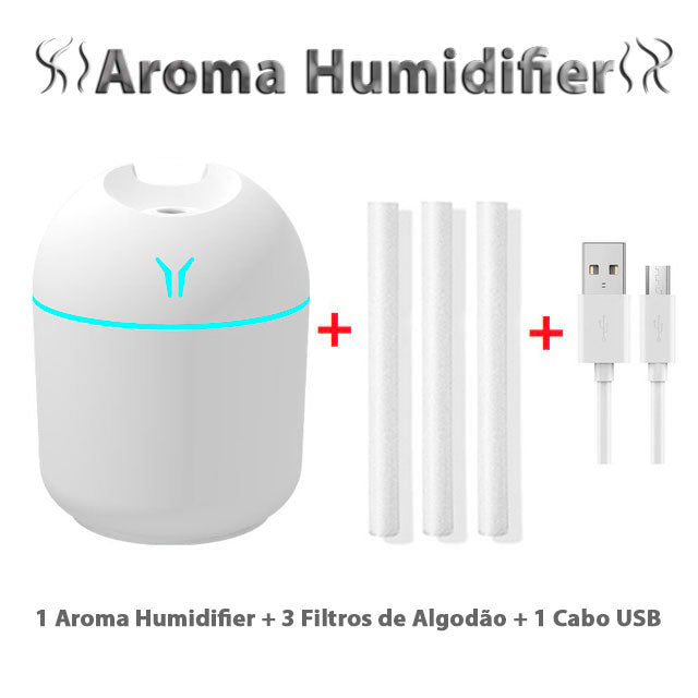 Umidificador e Difusor Aromaterapia - Aroma Umidifier
